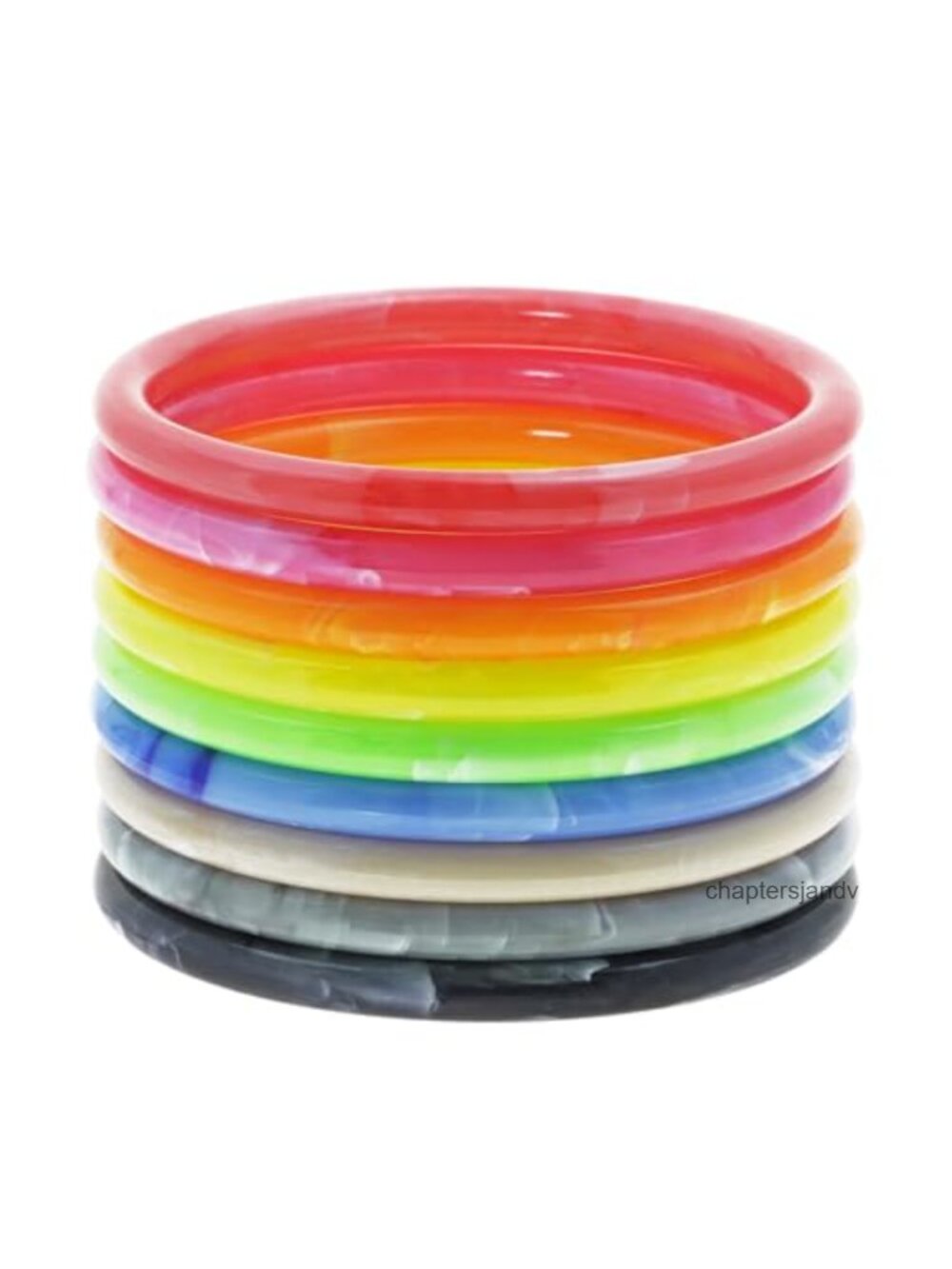 Acrylic Bangle Bracelets 8Pcs Set Retro Party Costume